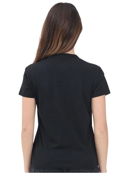 T-shirt donna nera in cotone Tommy Jeans | DW0DW20153BDS